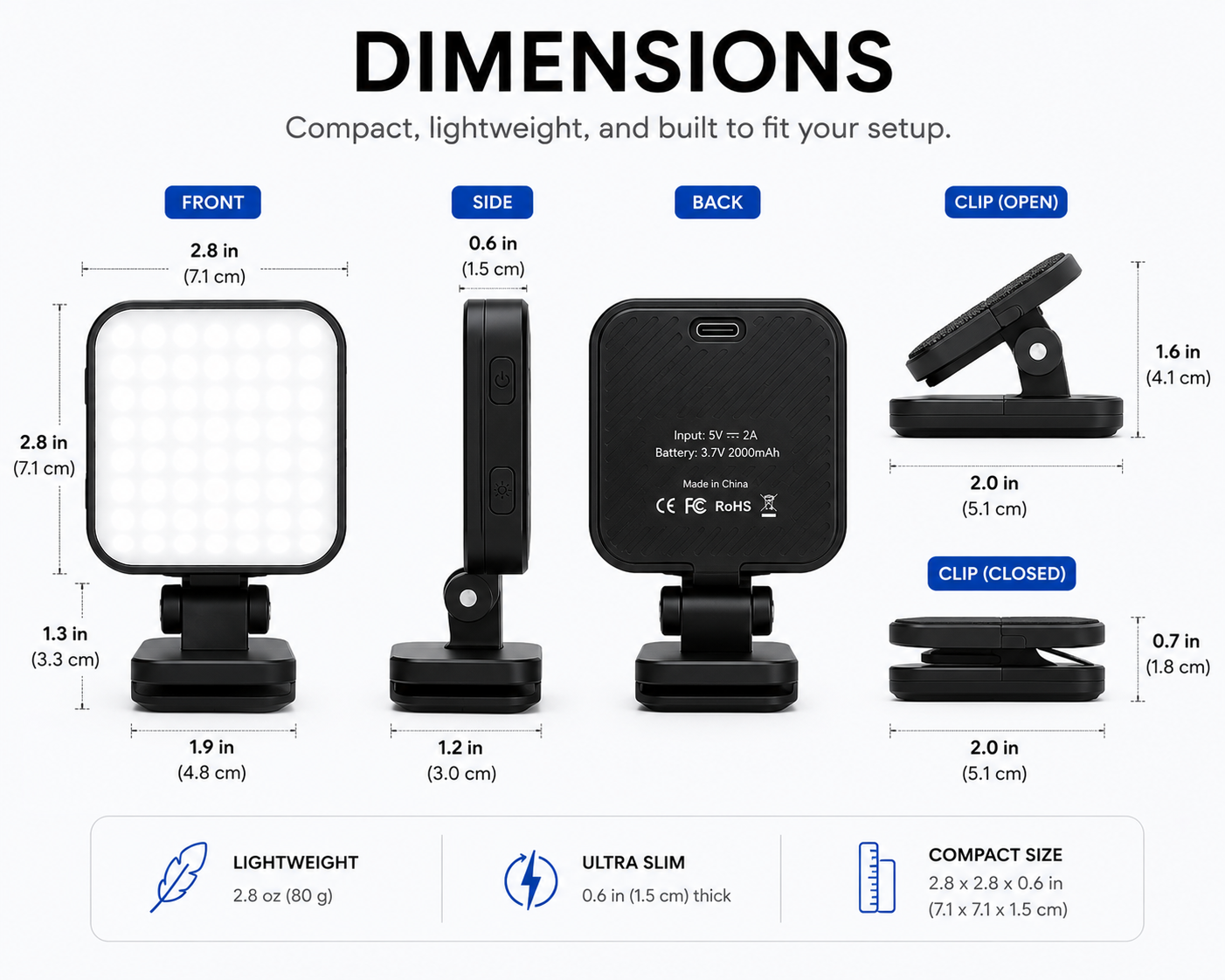 LumiClip™ | Professional Magnetic Creator Light